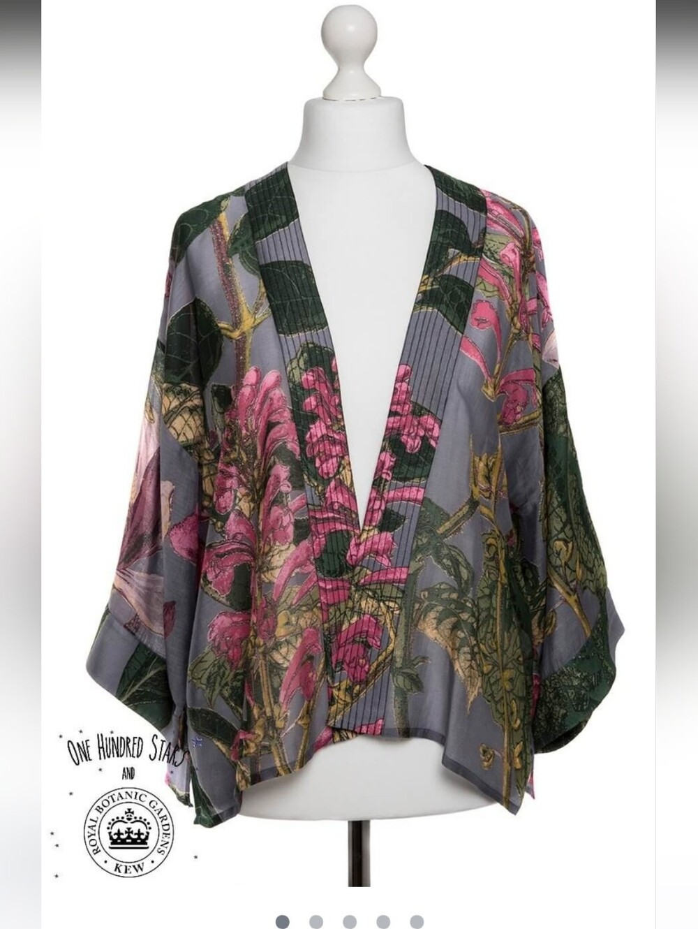 One Hundred Stars & Kew Magnolia Kimono Grey